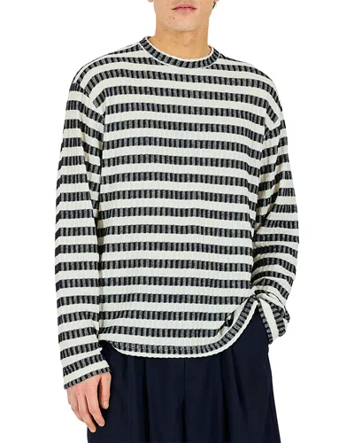 Krost Regular Fit Knit Stripe Crewneck Sweater In Multi