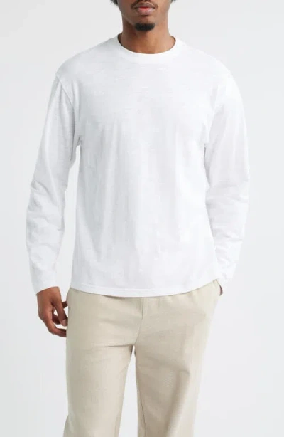 Krost Reverse Seam Long Sleeve T-shirt In White