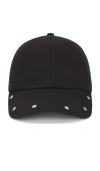 Krost Rivet Baseball Cap In 黑色