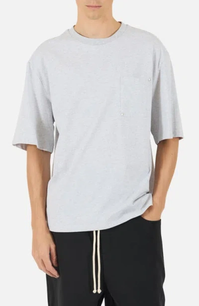 Krost Rivet Pocket Cotton Blend T-shirt In Gray