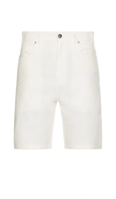 Krost Sands Linen Panel Shorts In Cream
