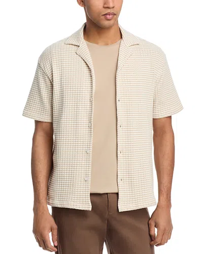 Krost Short Sleeve Button Front Camp Shirt In Egret