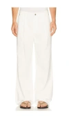 Krost Single Pleated Trouser In White