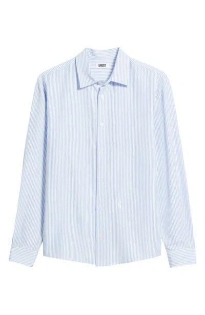Krost Stripe Button-up Shirt In Blue