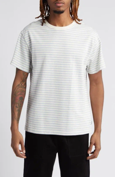 Krost Stripe Cotton T-shirt In Blue