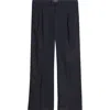 Krost Stripe Pleated Twill Pants In Blue
