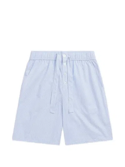 Krost Striped Drawstring Shorts In White