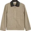Krost Tweed Wool Blend Zip-up Jacket In Neutral