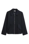 Krost University Pinstripe Jacket Navy In Blue