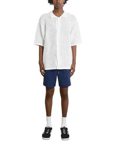 Krost Venice Short Sleeve Cardigan In White