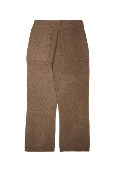 Krost Wool Knit Pants Espresso In Brown