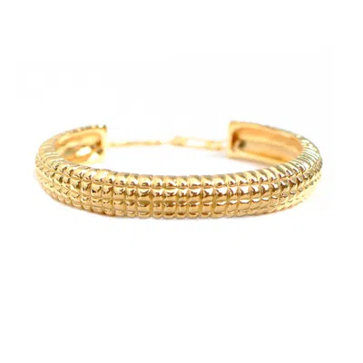 Krrush Women's Gold Rio Python Textured Bracelet