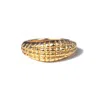 Krrush Women's Gold Rio Python Textured Ring In Gold