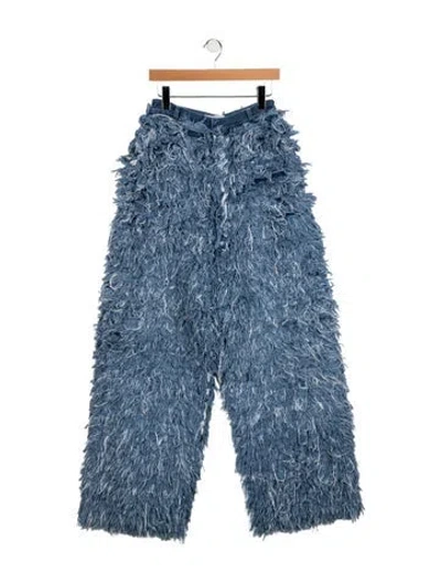 Pre-owned Ksenia Schnaider Chewbacca Wide Leg Jeans W/ Tags In Blue