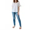 K'smore Ripped Skinny Jeans In Medium Wash In Blue