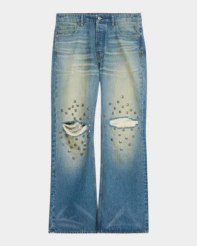 Ksubi Men & Apos;s Toro Studded Distressed Baggy Jeans