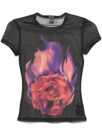 Ksubi Ablaze T-shirt In Black