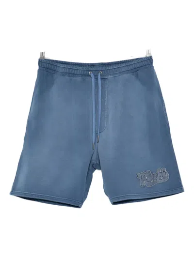 Ksubi Ace Drawstring Track Shorts In Blue
