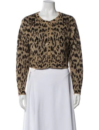 Pre-owned Ksubi Animal Print Crew Neck Sweater In Multi
