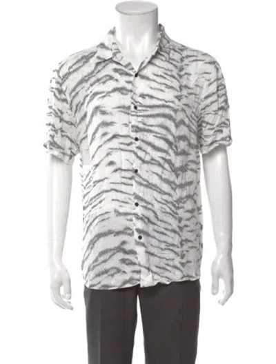 Pre-owned Ksubi Animal Print Short Sleeve Shirt In Multi