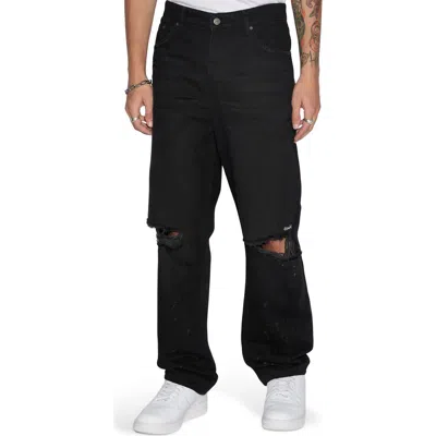 Ksubi Anti K Artist Straight Leg Jeans In Black