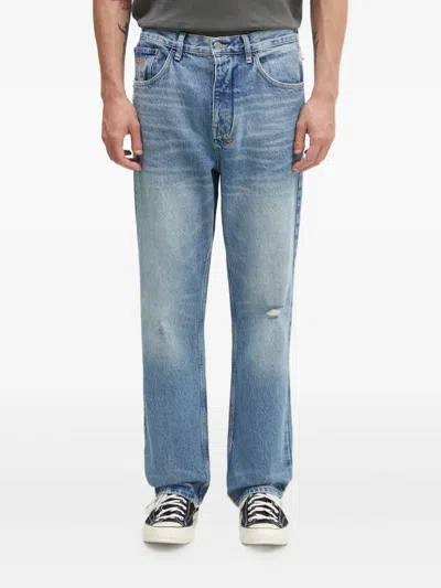 Ksubi Anti K Maverik Distressed Jeans In Blue