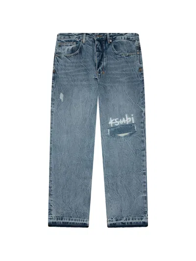 Ksubi Anti K Public Trashed 1999 Jeans In Blue