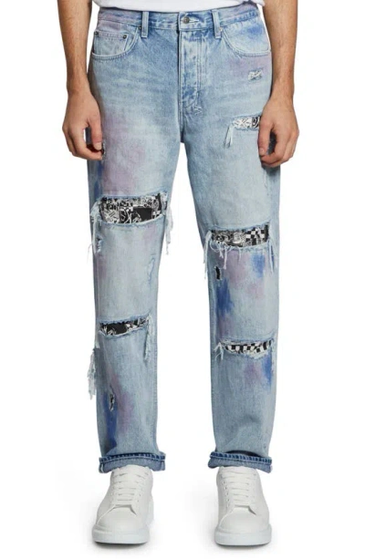 Ksubi Anti K Street Color Kolor Straight Leg Jeans In Denim