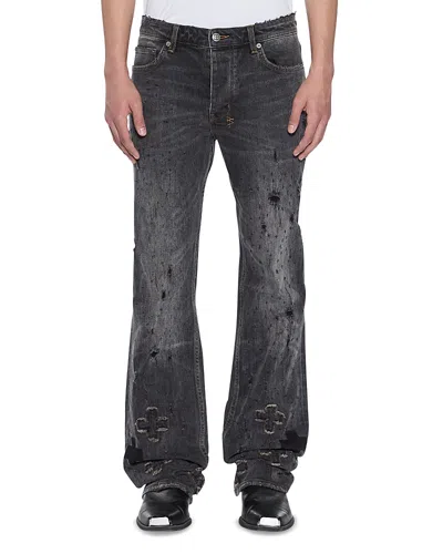 Ksubi Asher Black Distressed Jeans In Charcoal In Gray