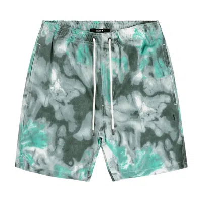 Pre-owned Ksubi Astro Shorts 'green Dye'