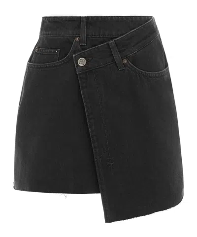 Ksubi Asymmetrical Skirt In Black