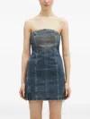 Ksubi Blue Avenue Dress Sandstorm Minidress In Blue