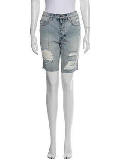 Pre-owned Ksubi Axel Knee-length Shorts In Blue