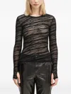 Ksubi Barbed Wire Heart Top In Black