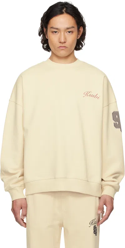 KSUBI BEIGE PLAYOFF EKCESS SWEATSHIRT