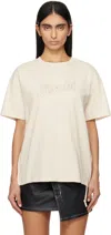 Ksubi Beige Sketch Oh G Slice T-shirt In Natural