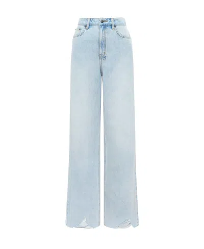 Ksubi Belt Ring Denim Trousers In White