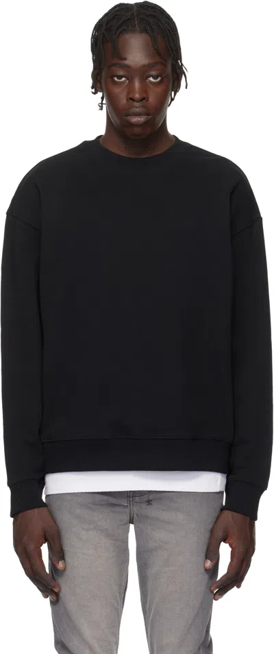 KSUBI BLACK 4 X 4 BIGGIE CREW SWEATSHIRT