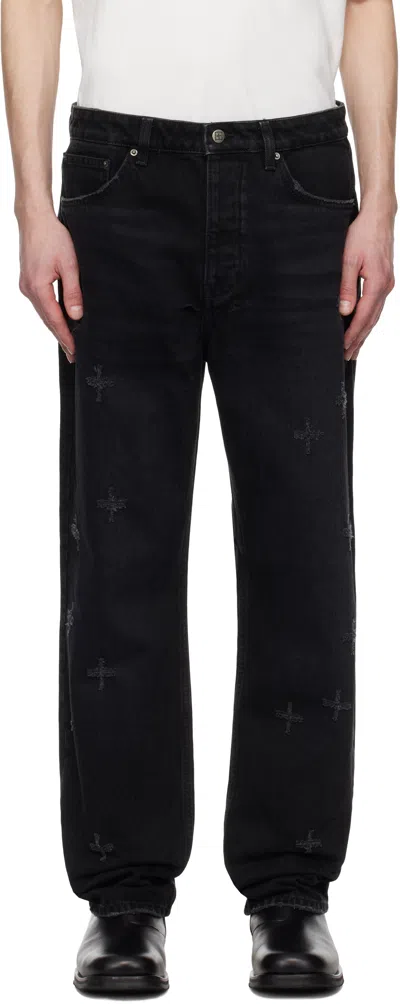 KSUBI BLACK ANTI K NIRVANA PLUS TRASHED JEANS