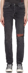 Ksubi Black Chitch Angst Sabbath Jeans In Black