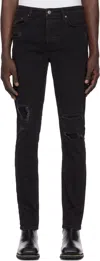 Ksubi Van Winkle Black Marble Kplus Skinny Jeans In Black