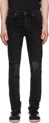 Ksubi Van Winkle Black Marble Kplus Skinny Jeans In Black