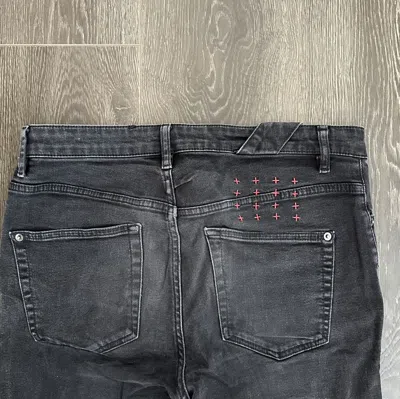 Pre-owned Ksubi Black Denim Jeans Size 32