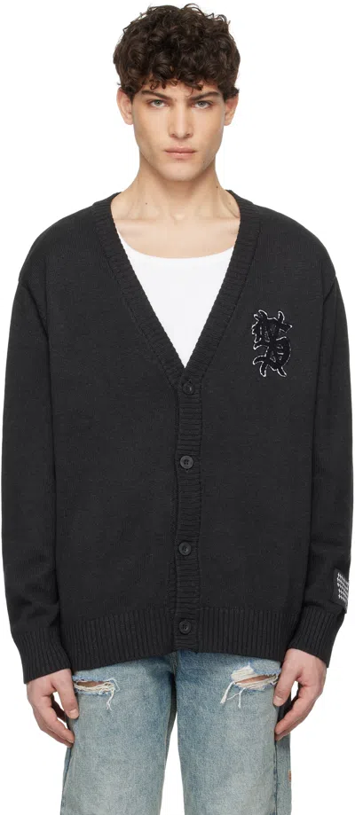 Ksubi Black Dug Out Cardigan