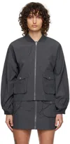 Ksubi Elemental Cropped Bomber Jacket In Black