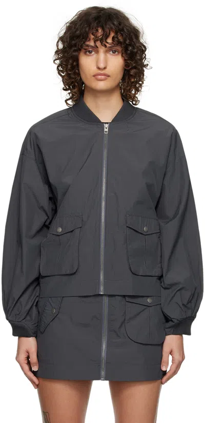 Ksubi Elemental Cropped Bomber Jacket In Black