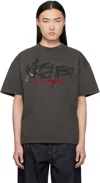 Ksubi Black Graff Ekcess T-shirt In Gray