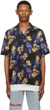 Ksubi Hyperflower Resort Short Sleeve Shirt In Black In Assorted
