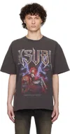 Ksubi Kingdom Ekcess Cotton Graphic T-shirt In Black