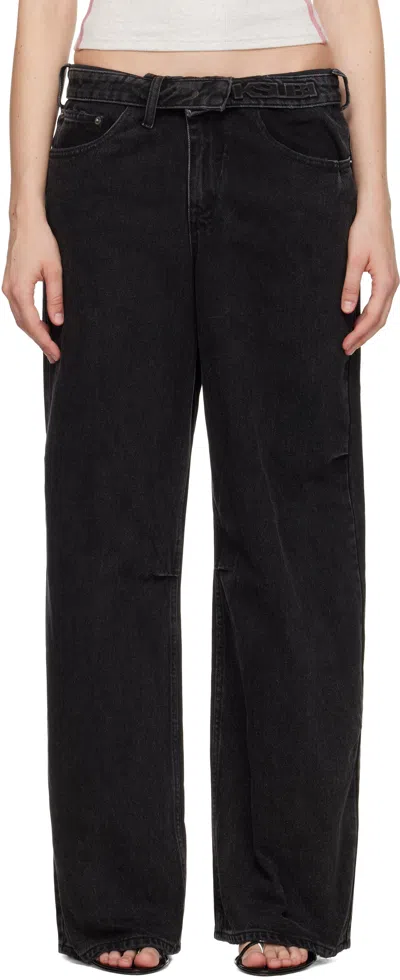 Ksubi ブラック Ksuper Flip ジーンズ In Black